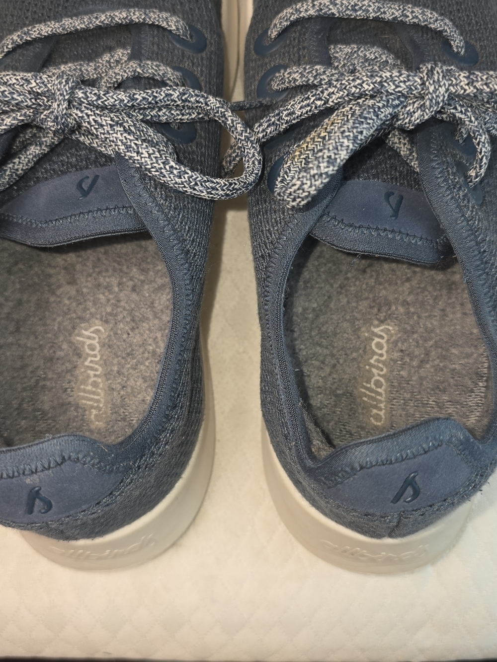 ALLBIRDS TREE RUNNER BLUE BREATHABLE KNIT SNEAKERS CUSHIOINED MIDSOLE MENS 10 - Picture 7 of 8